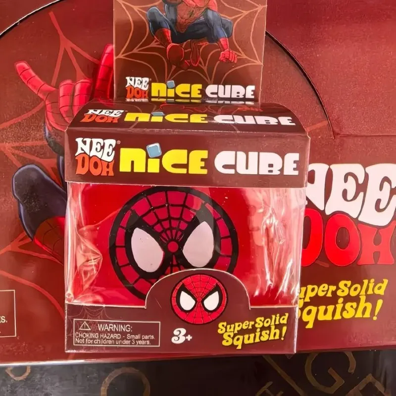 Needoh Ice Cube Spider-Man Squishy-Spielzeug, Maltose-Block-Stressabbau-Fidget-Spielzeug, niedliches Rebound-Squeeze-Ventil-Spielzeug für Kinder und Erwachsene – Detail 3