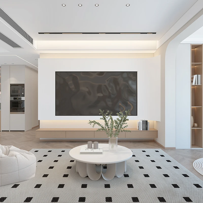 مجموعة أثاث خشبي منزلية كاملة مخصصة احترافية لمشروع الفيلا للديكورات السكنية وعقارات البناء المخصصة