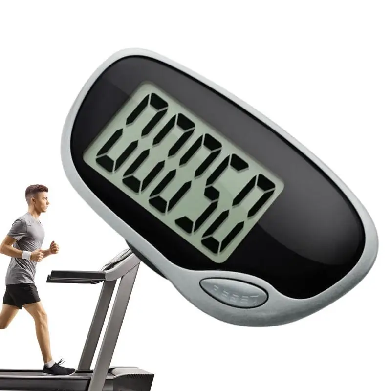 Walking Pedometer Waterproof Pedometer Portable Pedometer For Running Walking Daily Targets Monitor With Digital Display