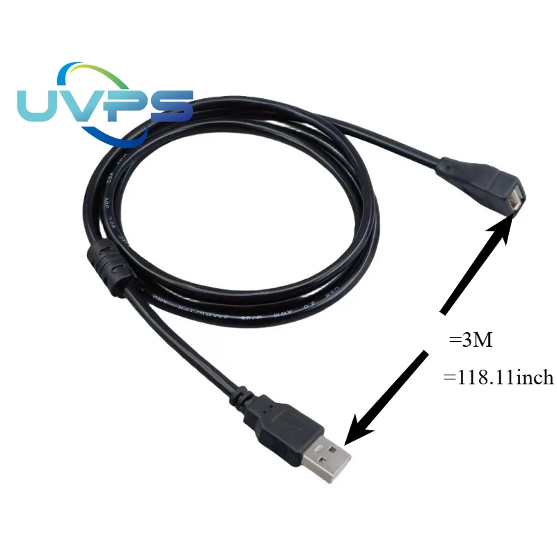 

High-Speed USB 2.0 Extension Cable, Oxygen-Free Copper, Durable A-Male to Female Connector, Ideal for Flash Drives & Printers