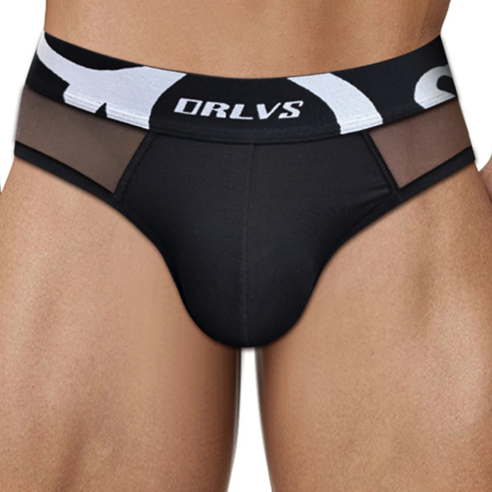 

Men's Mesh Underpants Pouch Design Breathable Thin Briefs Comfortable Low Waist Underwear Suitable for Everyday Use