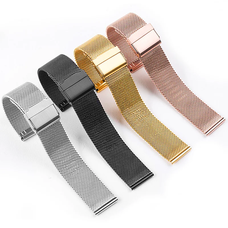 Replacement Strap Substitute DW Series All 12/1/14/16/17/18/19/20/22 mm Milan Mesh Stainless Steel Watchband