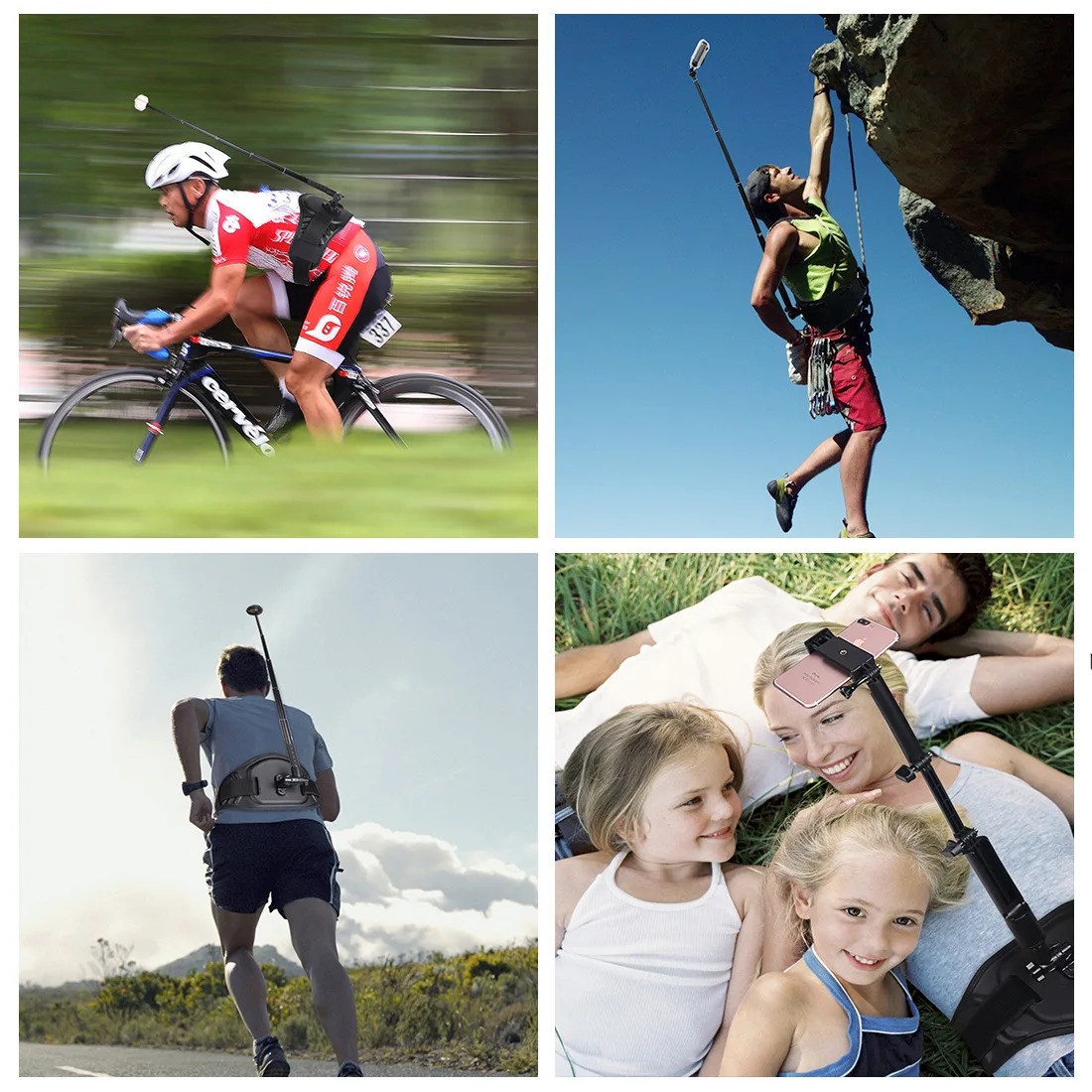 ที่ยึดเข็มขัดสำหรับ Insta360 ONE X4 – แบบสวมใส่ได้ 360 องศา °   สายรัดกล้องสำหรับการปั่นจักรยานและการถ่ายภาพแบบติดตาม ชุดอุปกรณ์แอคชั่นสไตล์โกโปร