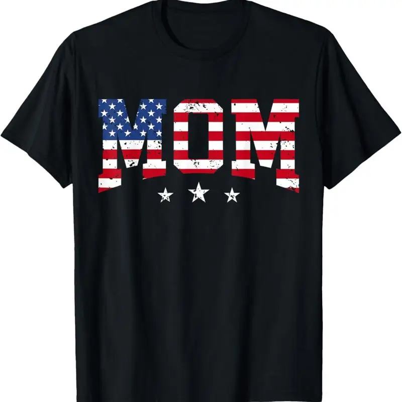 

Usa Patriotic Mom Mother'S Day American Flag 4Th Of July T Shirt