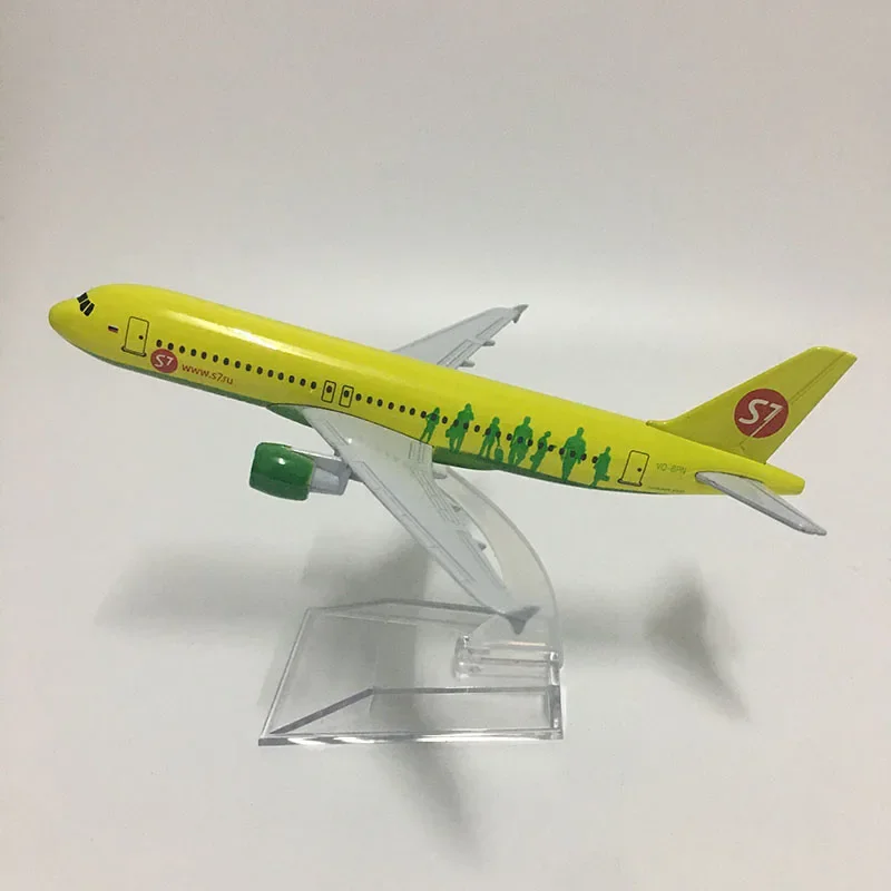 Scale 1:400 320 Metal Airplane Replica 16cm Siberia A320 Airbus Aircraft Die-Cast Model Children's Gift Room Decorat