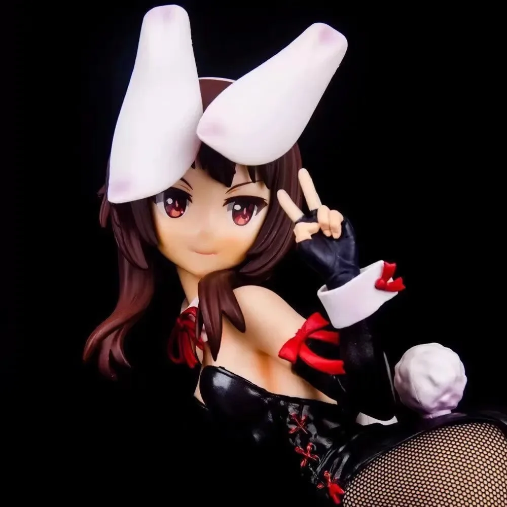 33cm Konosuba Megumin Anime Figure Bunny Girl Figures Sexy Girl PVC Statue Collection Room Desktop Decoration Ornament Toy Gifts