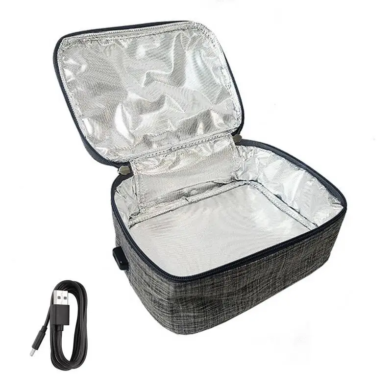 

Electric Food Warmers USB Mini Electric Oven Leak Proof Lunch Heating Bags Portable For Truckers & Car & Home