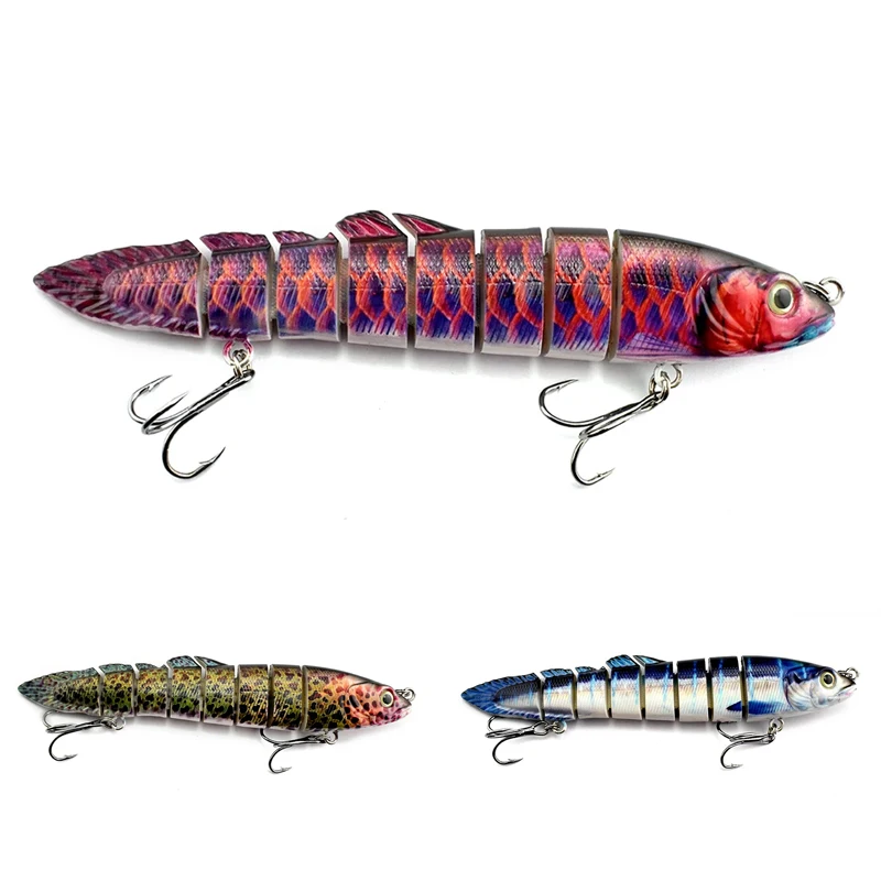 145mm/25 Multi Jointed Loach Köder Kunststoff Angelhaken Wobbler Künstliche Jointed Angeln Köder Swimbait