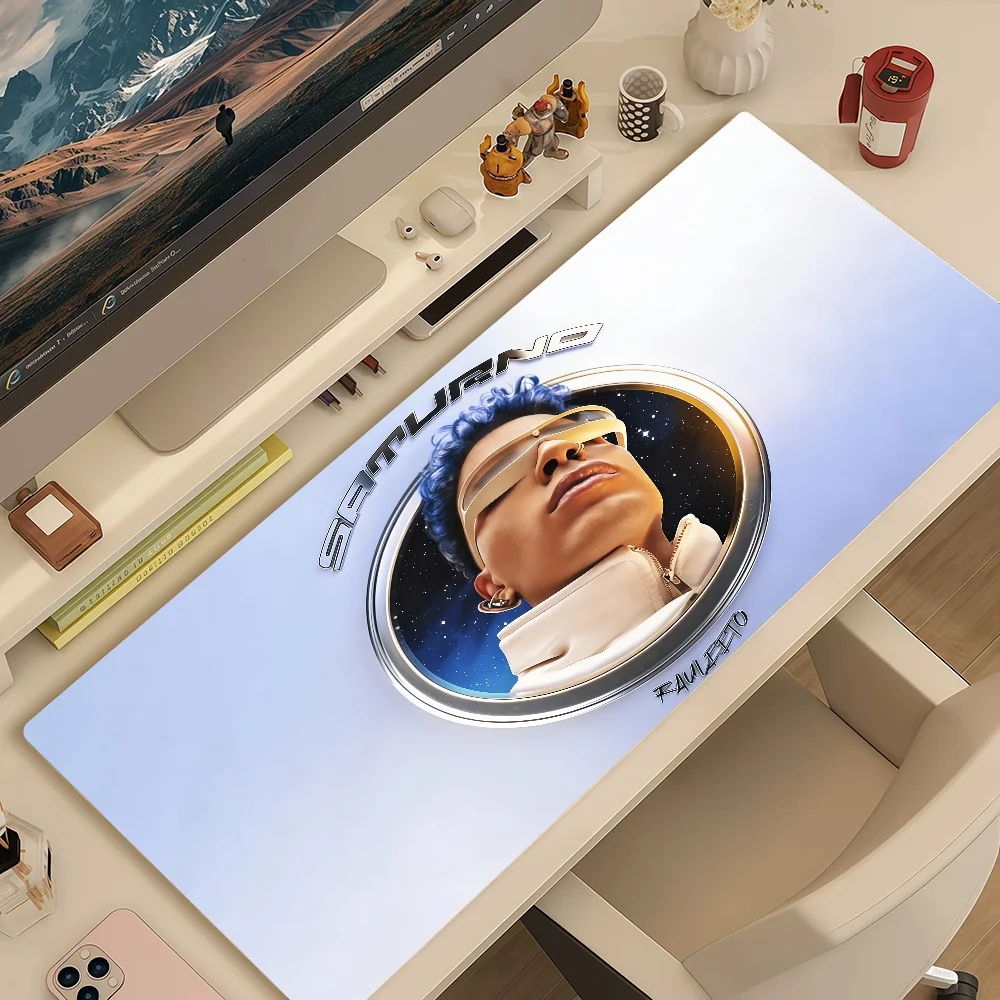 Singer Rauw Alejandro Mouse Pad Large Non-slip Lockedge Desktop Computer Desk Mat Keyboard Writing MousePad Office Gamer Student