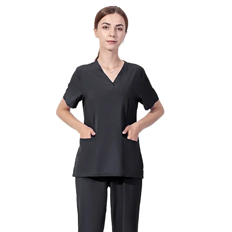 Beauty Salon Dentistry Dentist Operating Room Overalls Summer Thin Hand Washing Scrubs Clothes Stretch Quick-drying Nurse Set