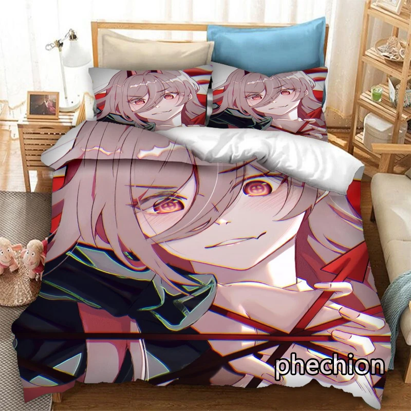 phechion Anime Chainsaw Man 3D Print Bedding Set Duvet Covers Pillowcases One Piece Comforter Bedding Sets Bedclothes Bed K383