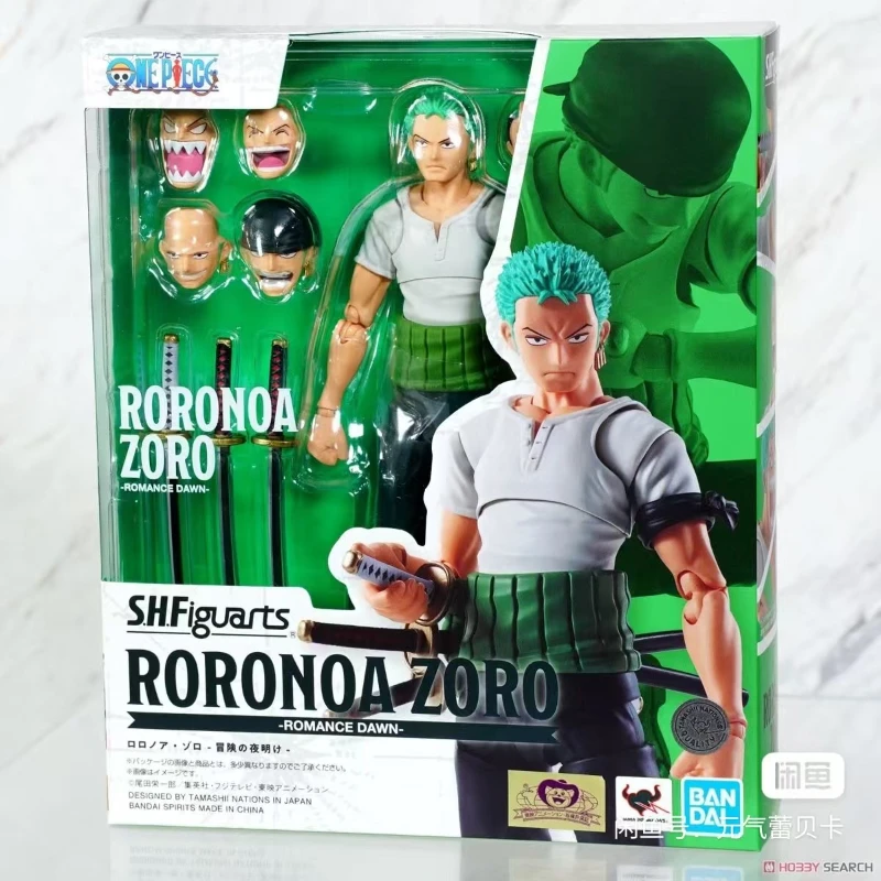 

Original BANDAI ONE PIECE S.H.Figuarts SHF Roronoa Zoro Romance Dawn of Adventure Action Figure Collectible Model Toys