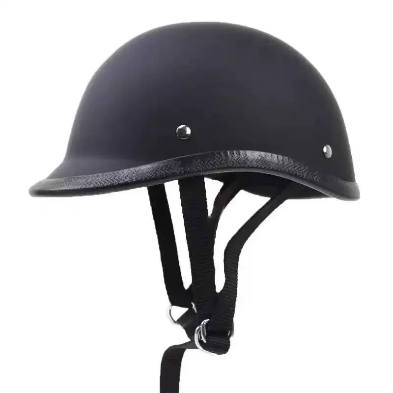 Retro Motorcycle Fiberglass Helmet Men's Summer Helmet High Quality Lightweight Carry Easily for Delivery and Daily Commute
