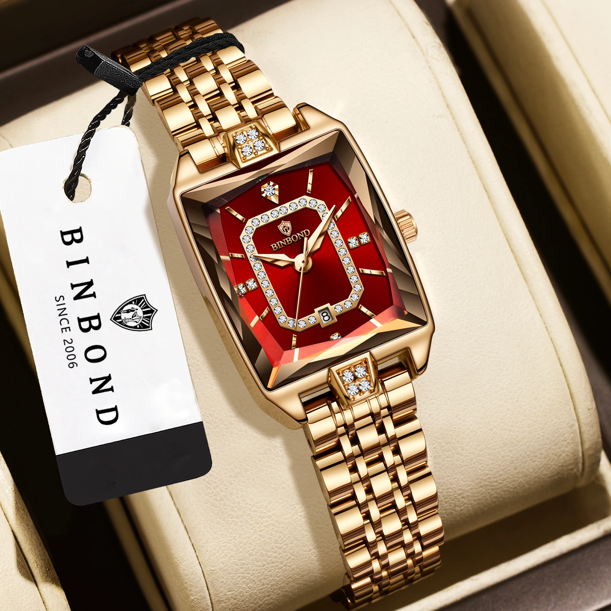 BINBOND 방수 여성용 시계 여성 손목시계 쿼츠 시 - Jewelry Watches Women 리뷰 및 가격