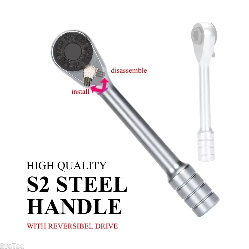 Mini High Quality Ratchet Wrench with Bit Socket for Daily Repairs Bicycle Tools Car Tools