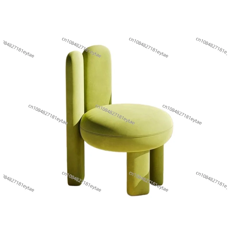 Modern Luxury Cream Style Dressing Chair – Versatile Backrest Chair for Bedroom, Dining Room & Makeup Area