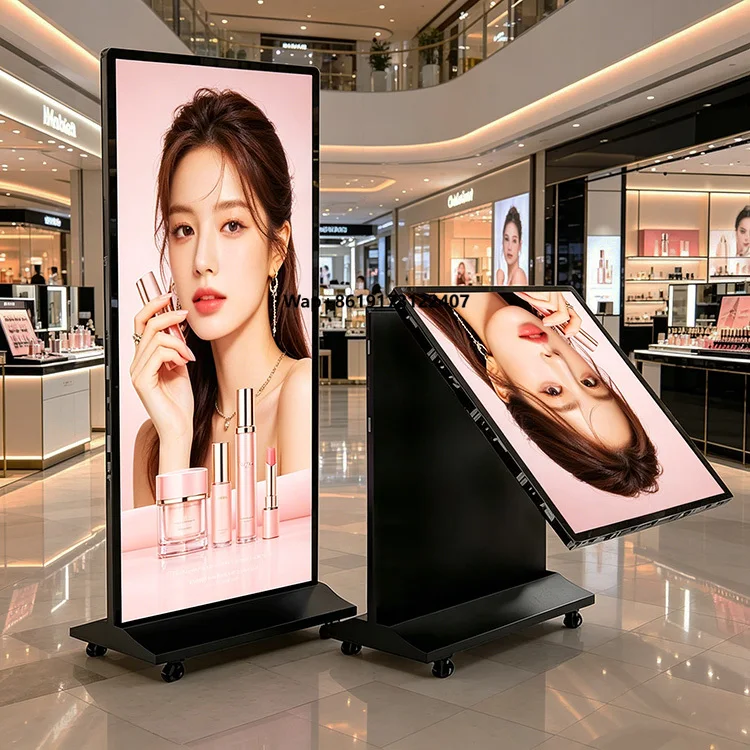 Indoor P1.25 P1.5 P1.86 P2 P2.5 Portable Smart Advertising Player Led Screen Poster Display for Shopping Mall