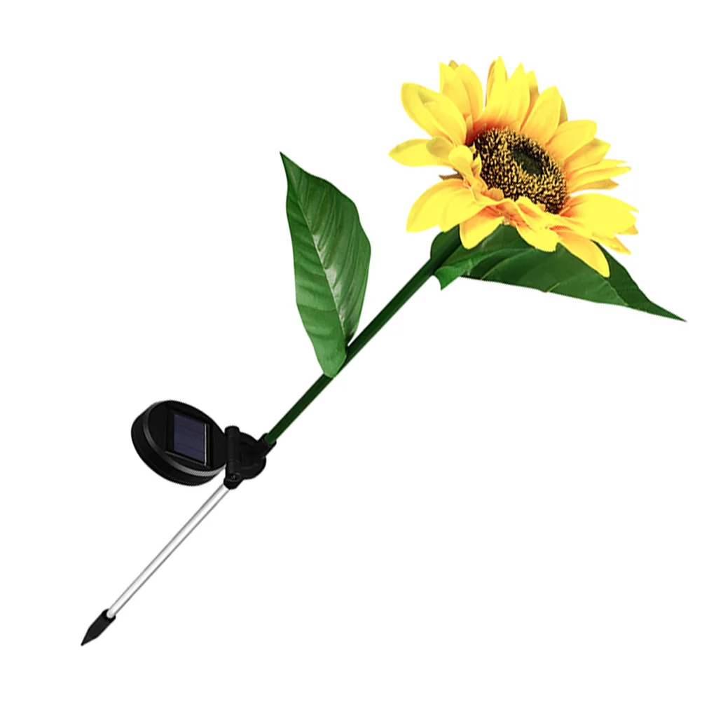 

Solar Energy Sunflower Lamp ABS Plastic Garden Light Waterproof Outdoor Lighting Tool for Yard Pathways