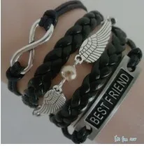 2026 New Handmade Bracelet Pentagram Infinity 8 Wings Bracelet Infinite Crystal Shop
