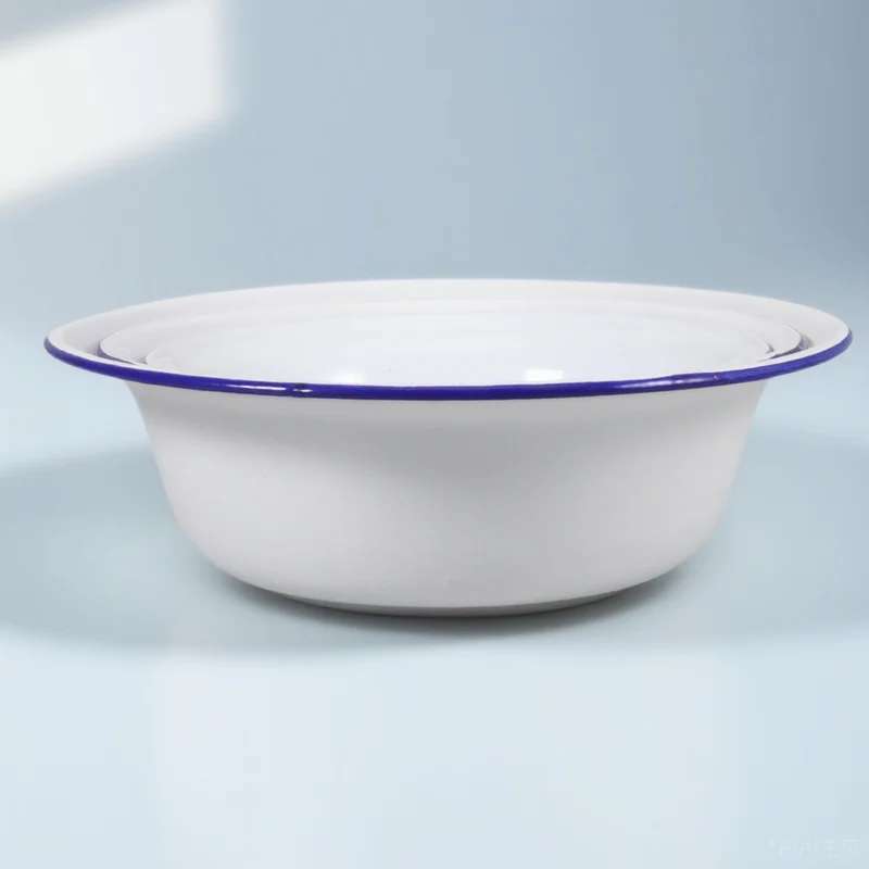 

3 шт., винтажная эмалированная раковина, миска для супа, миска для подачи еды с лапшой, кухонное смешивание, хранение салата, ретро, бытовое тесто для овощей