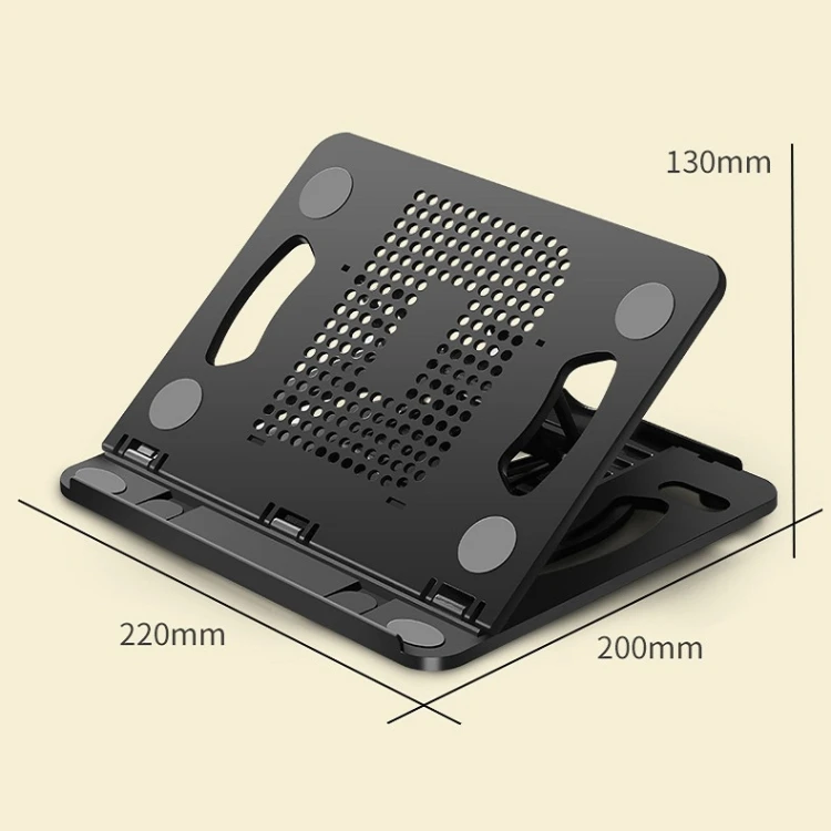 Heatsink Box Packaging Factory Direct Foldable Laptop Desktop Heightening Cooling Bracket Cooler Cooling Pad Notebook Cooler