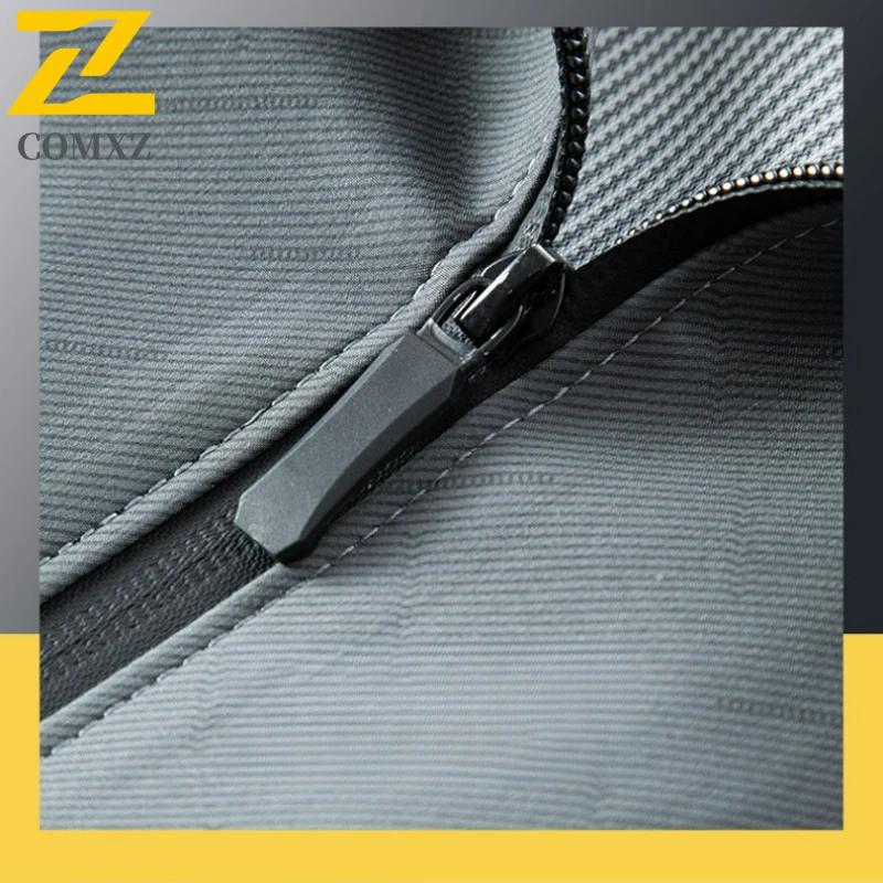 2025 Autumn Brand Men's Jacket Business Casual Stand Collar Waterproof Coat Fashion Clothing Men's Baseball Collar Windproof Top