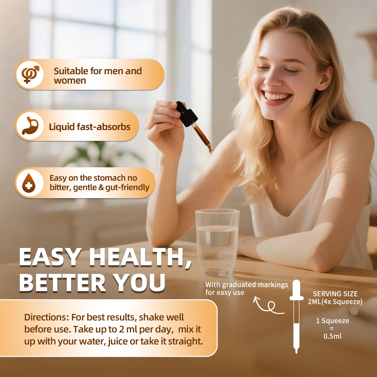 قطرات سائلة من خشب الشيح من خشب الجوز الأسود - تنظيف الأمعاء السريع وصحة الجهاز الهضمي مع البربرين، وخالية من الكحول، وصديقة للأمعاء