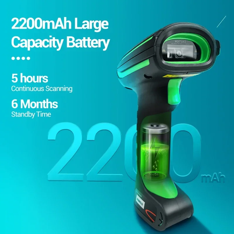 Best sell Fengyijie OEM ODM Industrial IP65 DPM QR Code Scanner 2.4G Blue tooth Wireless Handheld 2D Barcode Scanner With Ba