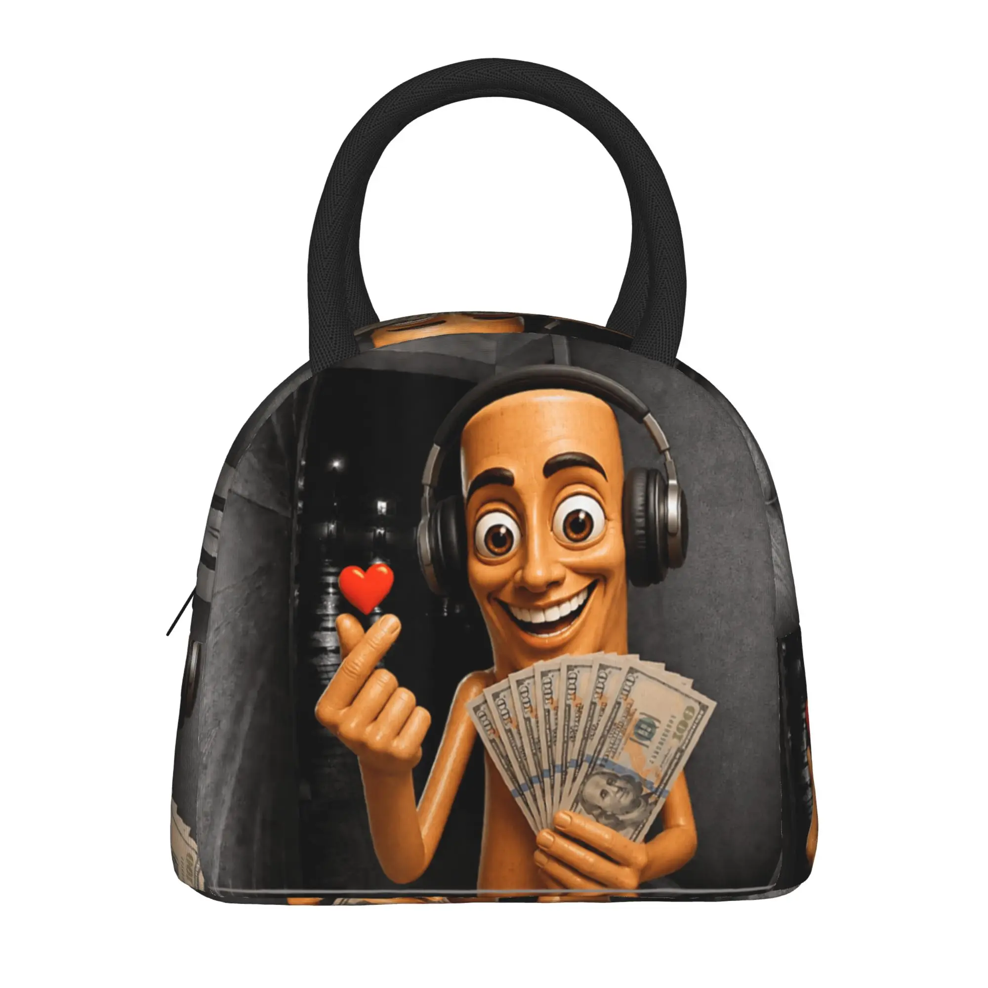 There is Motion At Your Front Door Tung Sahur Funny Meme Lunch Bag For Child Designer Lunch Box Office Cooler Bag Tote Food Bags