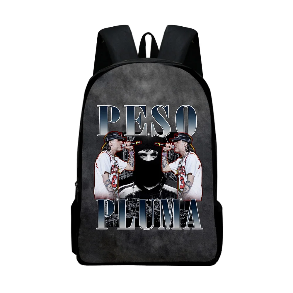 Peso Pluma Merch School zaino musicista Cute Oxford Cloth Travel Bag Style borsa a tracolla regolabile