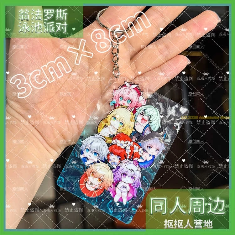 

Honkai：Star Rail AMPHOREUS Mydei Anaxa Castorice Phainon Cartoon Acrylic Figure Keychain Pendant Decor Gift