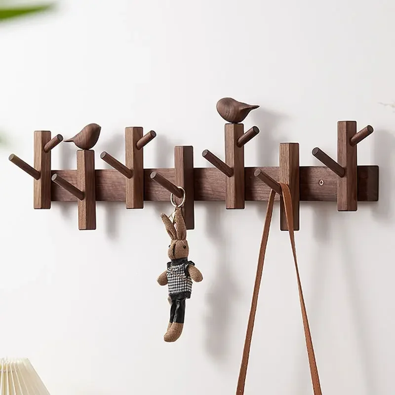 

Wood Coat Racks Wall Clothes Hanger Entrance Hall Clothes Hangers Portable Storage Interior Furniture Room Hemibird Design