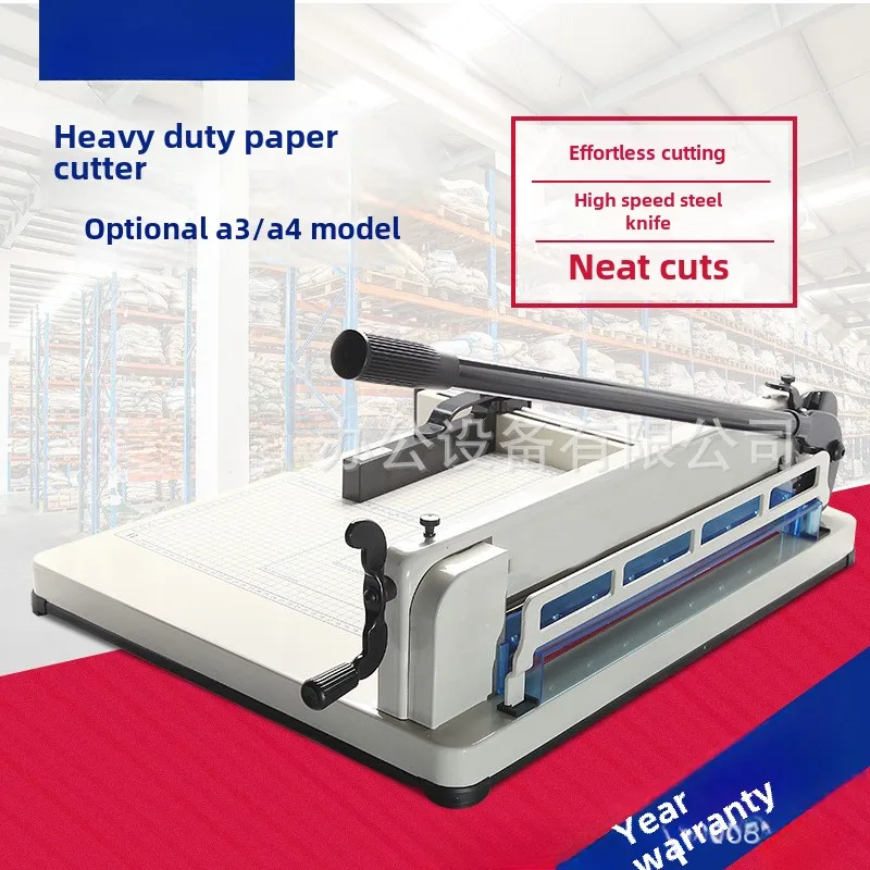 Heavy-Duty A4 Paper Trimmer 400 Sheet Capacity,4cm Thickness Manual Hand Operated Paper Cutting Machine for Photos and Documents