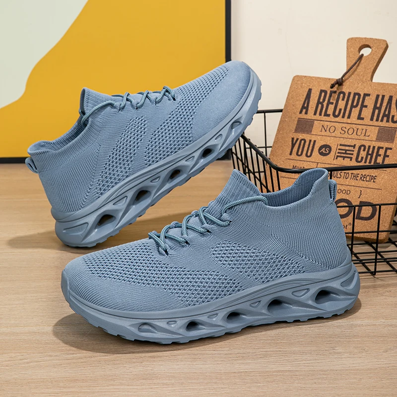 

Мужская спортивная обувь, новые высококачественные дышащие спортивные кроссовки для прогулок на открытом воздухе, амортизирующие противоскользящие тренировочные кроссовки для бега унисекс