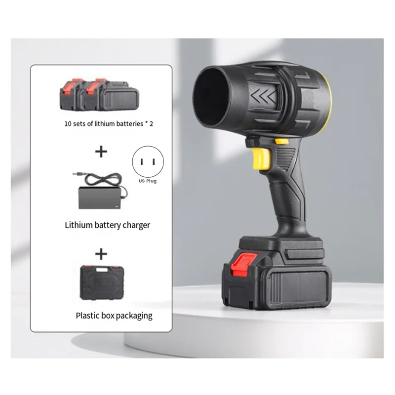 

ABMH-ручной бесщеточный турбореактивный вентилятор 40000 об/мин 650 Вт жестокий беспроводной электрический воздуходувка электроинструмент для батареи 21 В