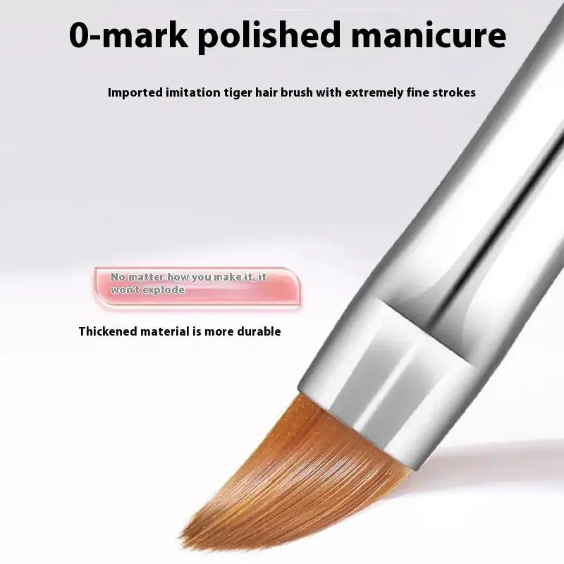 6 قطع لون الحلوى مسمار الفن فرش اللوحة مسمار تصميم القلم التفاصيل فرشاة العلاج بالضوء هلام القلم الرسم أداة مانيكير القلم