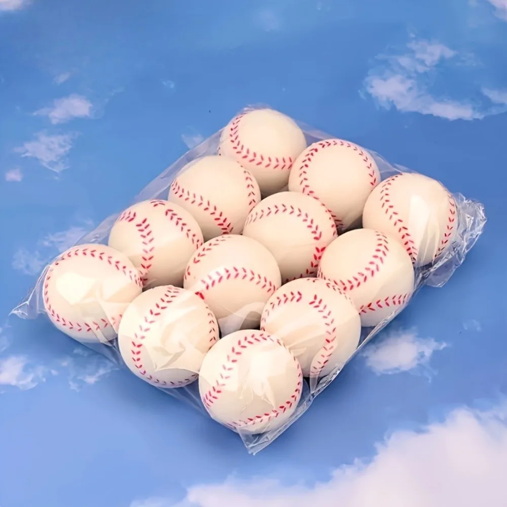 6/12/24/48 Stück Weiße Baseball-Stressbälle Party-Geschenke Bürodekoration Sport-Lehrmittel Hochzeitsgeschenke für Gäste – Detail 4