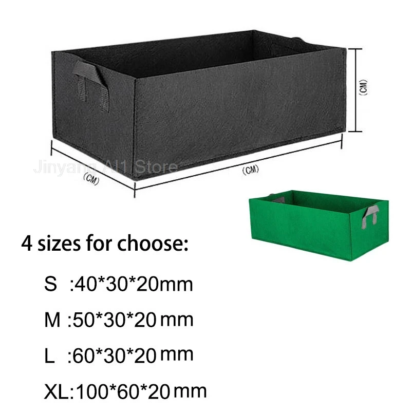 

Plant Grow Bags Square Raised Garden Bed Flowers vegetable Bag Pot Planting beds for the garden Tool Jardin C1