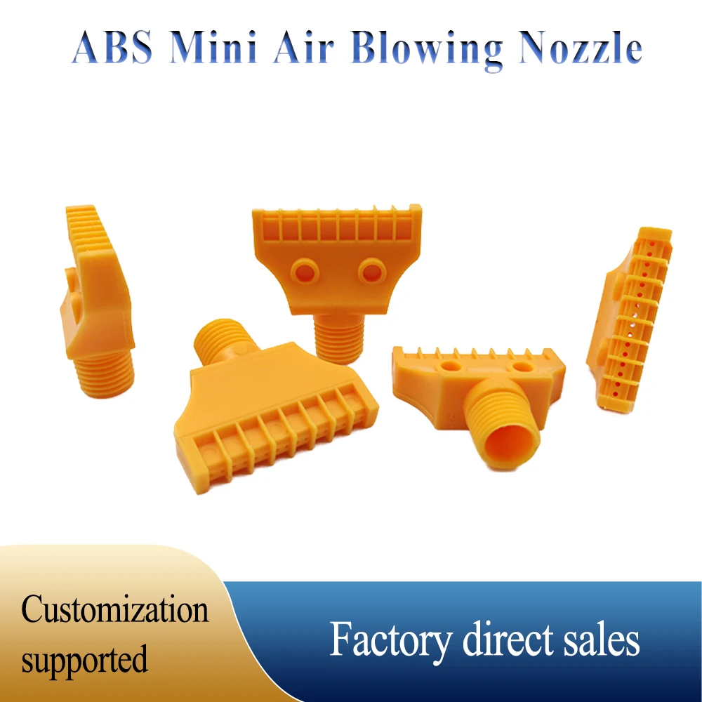 1PC ABS plastic air blowing nozzle stainless steel air blowing head wind blade comb-type nozzle 1/4F type air blowing nozzle