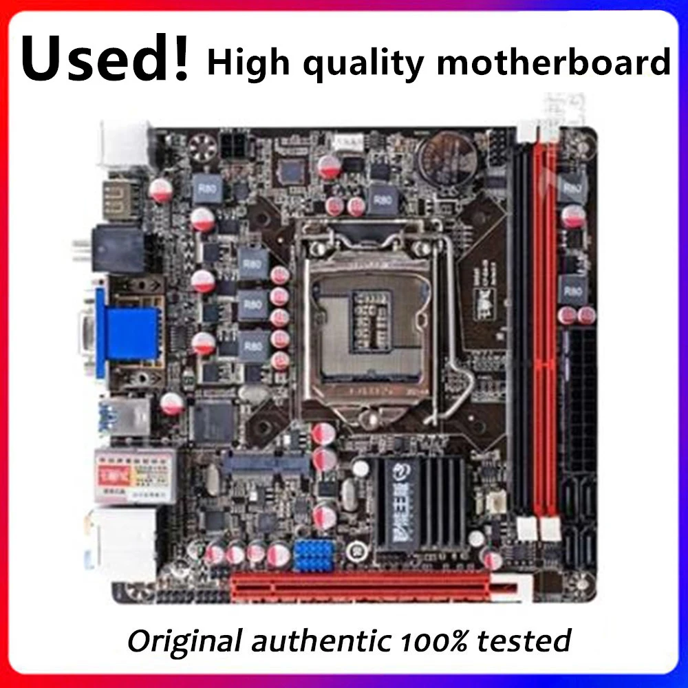 

MINI ITX H61i H61N For Colorful i-H61HD U3 V20 Computer Motherboard LGA 1155 DDR3 For Intel H61 Original Desktop Used Mainboard