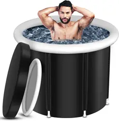 Ice Bath Tub for Athletes and Adults, Cold Plunge Tub with Cover, Recovery and Cold Wate, XL, 105 Gallons