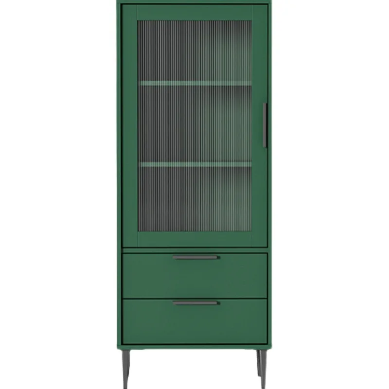 

Modern combination chest simple glass side cabinet living room wine cabinet small apartment bedroom with drawers storage high