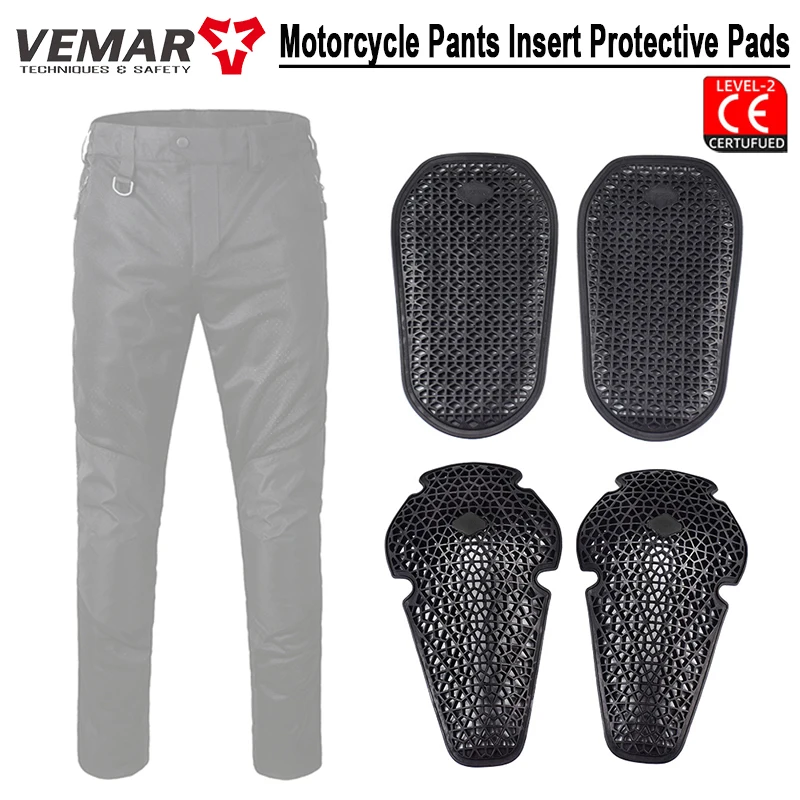

Motorcycle Pants Protective Pads Anti-fall Motocross Pants Built-in Pads Motorbike Trousers Pads CE Certified Knee Pads Hip Pads