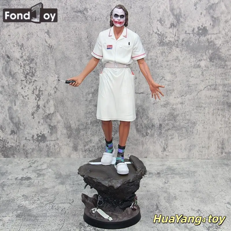 

New Fond Joy The Dark Knight Joker 1/4 Nurse Uniform Scene Statue Anime Figure Collectible Model