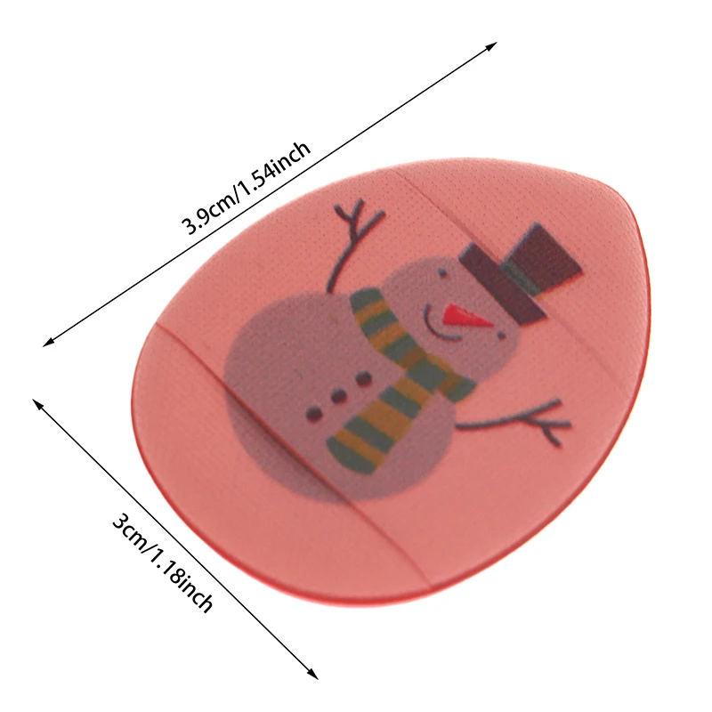 Mini éponge bouffante pour les doigts, série de noël, petit coussin d'air, poudre de fond de teint pour le visage, correcteur, BB crème, applicateur cosmétique, 10 pièces