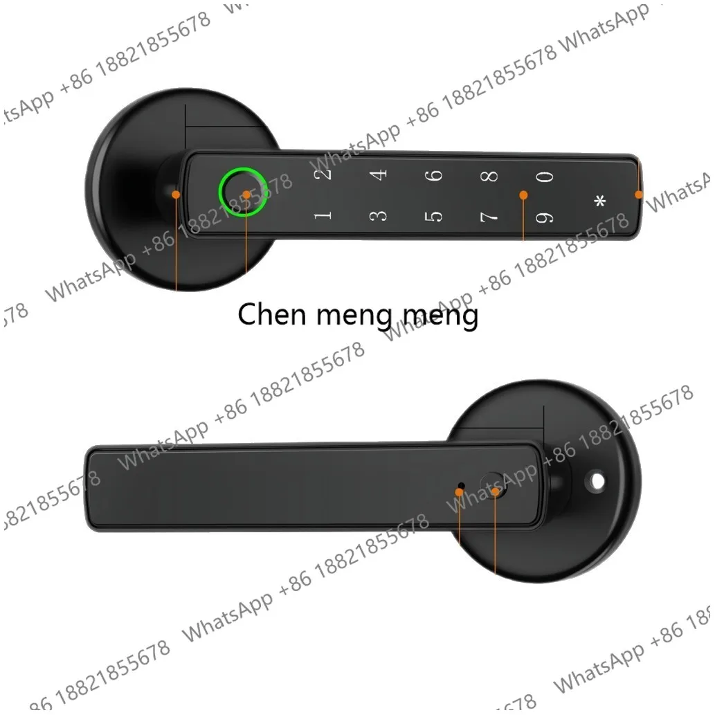 

Indoor wooden door fingerprint, bedroom door, office door handle split intelligence, password lock rental room