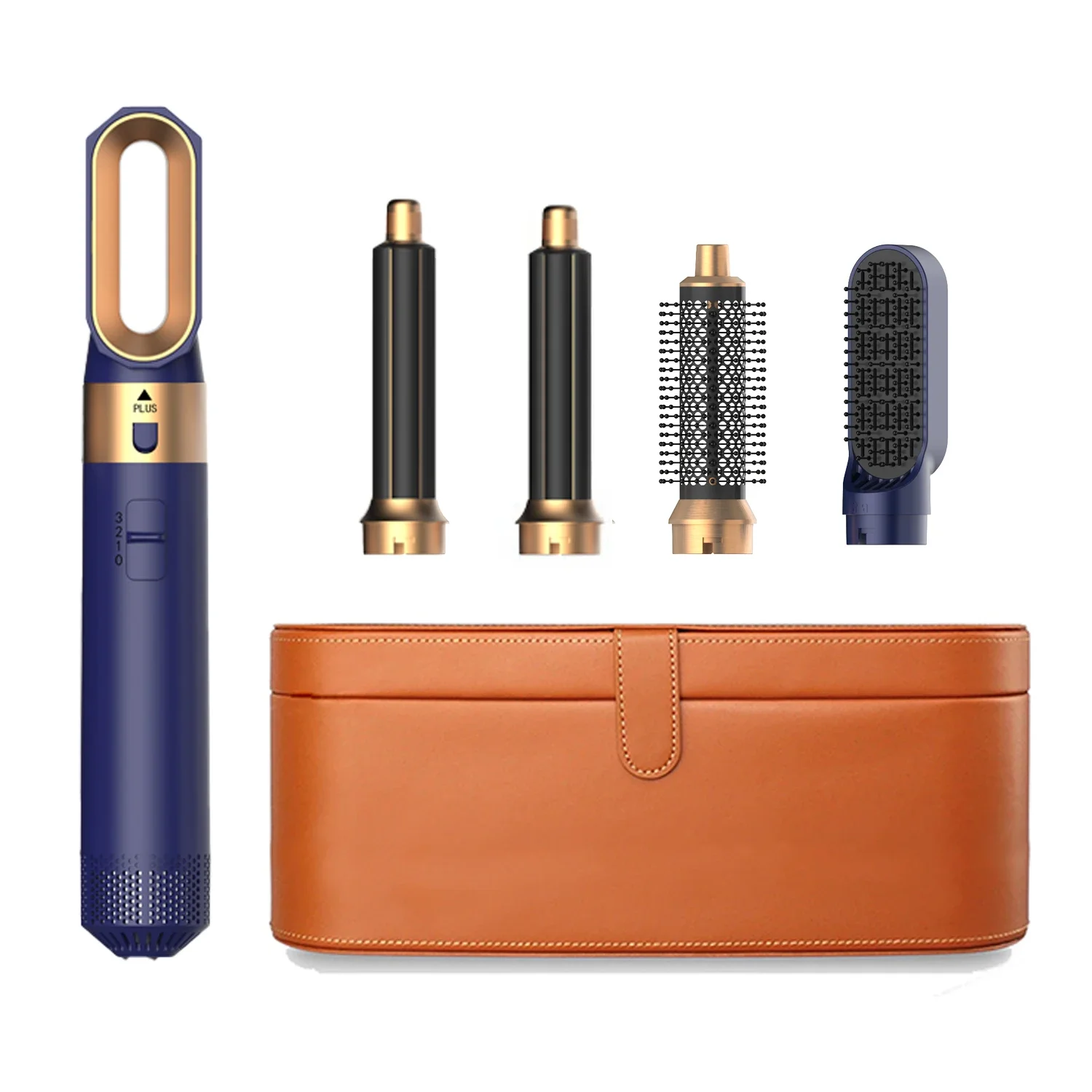 Kit sèche-cheveux et coiffeur 5 en 1, avec brosse à Air chaud professionnelle, fer à friser, lisseur pour friser et lisser