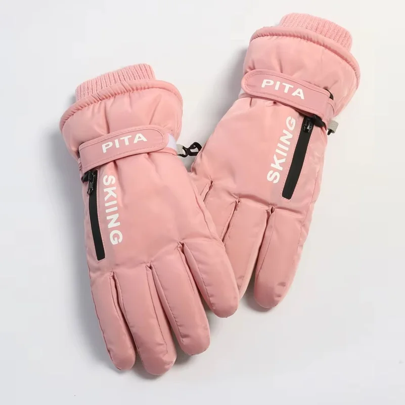 Touch Screen Gloves - KADIN Profesyonel Kışlık Sıcak Kayak Eldivenleri,