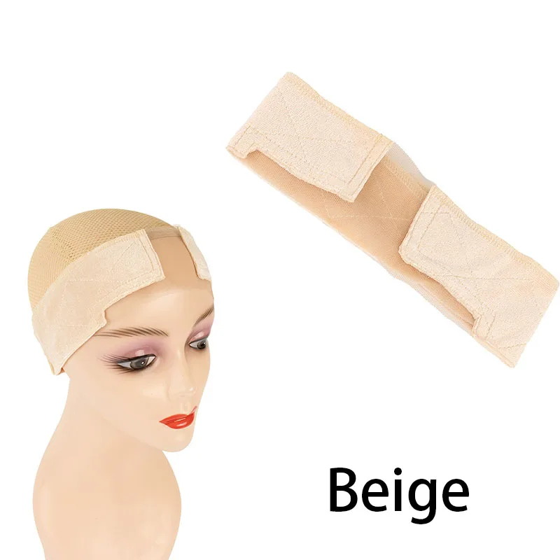 Kanten pruikgreepband voor dames, pruikgrijper met ooruitsparingen Natuurlijke kanten rand, 1 stuks antislip verstelbare pruikhoofdband