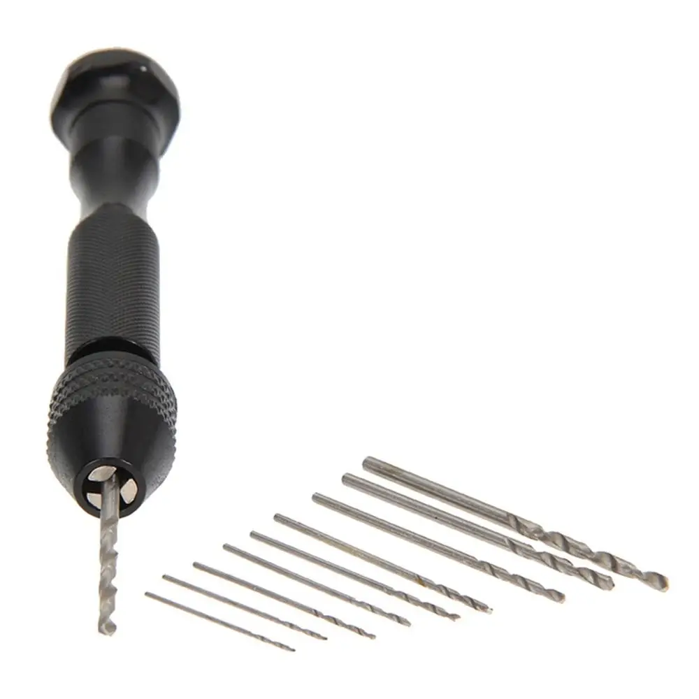 Resin Mold Tools Mini Micro Rotary Tools Aluminum Hand Drill Woodworking Drilling With Keyless Chuck Manual Hand Drill